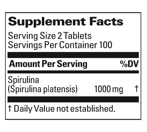 Premium Spirulina (200 comprimés)