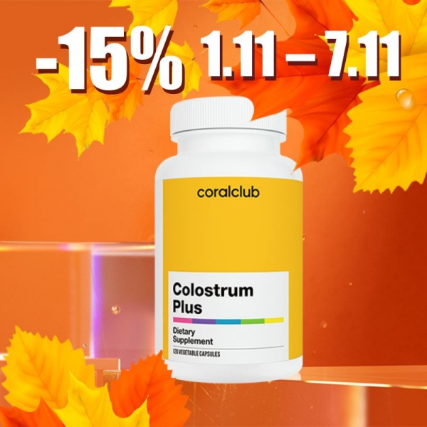 Colostrum Plus. Soodustus -15% (1.11-7.11)