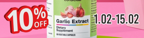 Garlic Extract. 10% discount until 15.02