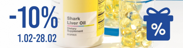 Shark Liver Oil. 10% discount until the end of the month.
