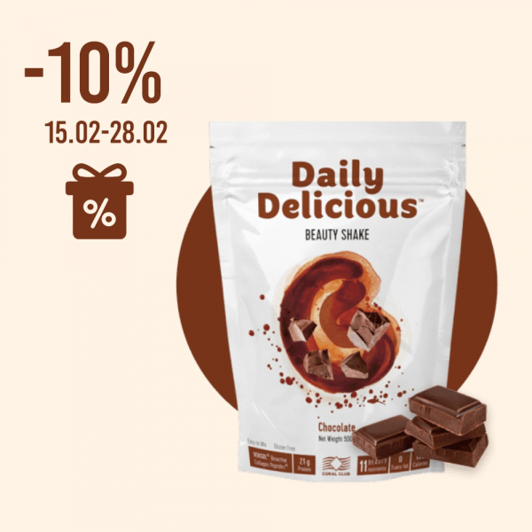 Daily Delicious Beauty Shake. 10% discount until the end of the month.