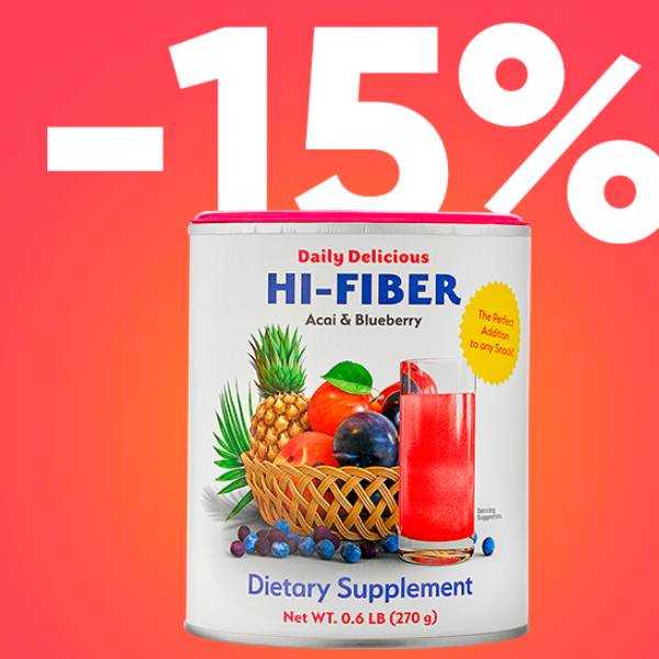 -15% in meno rispetto al Daily Delicious Hi-Fiber