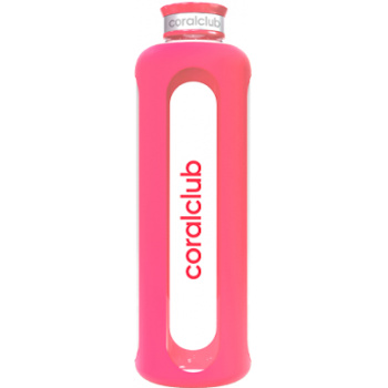 Стеклянная бутылка ClearWater Розовая (900 мл)