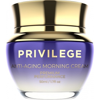 Privilege Rejuvenating Day Cream für Gesicht und Hals mit Kaffee Extrakt und - Öl (50 ml)