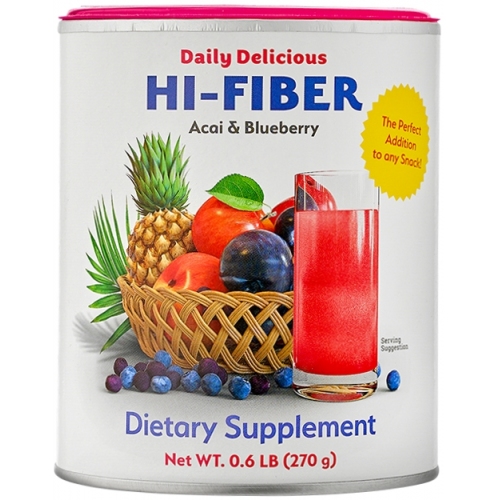 Дейли Делишес Хай-Файбер / Daily Delicious Hi-Fiber, daily delicious hi-fiber acai & blueberry, пищеварение, смарт фуд, к