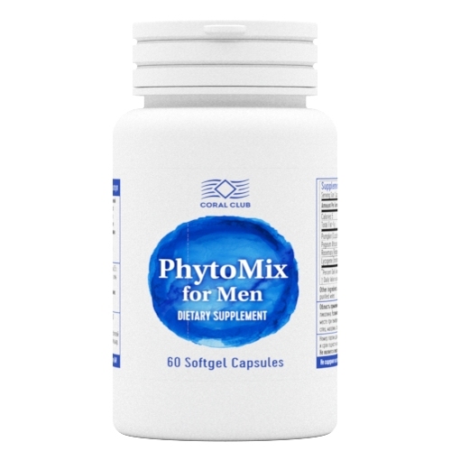 PhytoMix for Men, phyto mix, phyto-mix, salute dell'uomo, per uomini, fitonutrienti, per la ghiandola prostatica, contro l'in