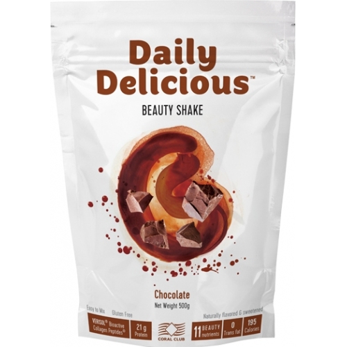 Daily Delicious Beauty Shake al gusto di cioccolato, cibo intelligente, controllo del peso, vitamine, minerali, aminoacidi, p