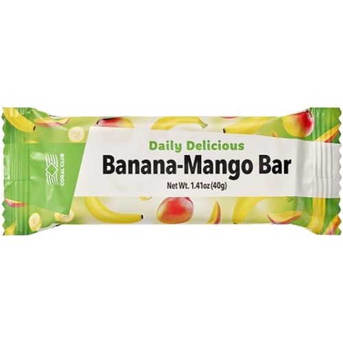 Энергия: Батончик Daily Delicious Banana-Mango Bar, banana mango, banana-mango, cibo intelligente, comida inteligente, daily 