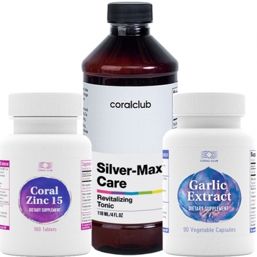 Zintegrowane Wellness: Protect & Support #1, для иммунной систем, для иммунитета, сильвер макс, экстракт чеснока, корал ц