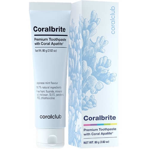 Toothpaste with Hydroxyapatite Coralbrite, coral-brite, coral brite, corall brite