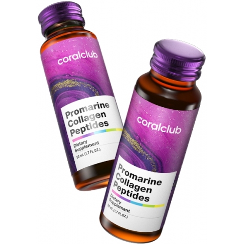 Gezondheid van de vrouw: Promarine Collagen Peptides,10 flesjes (Coral Club)