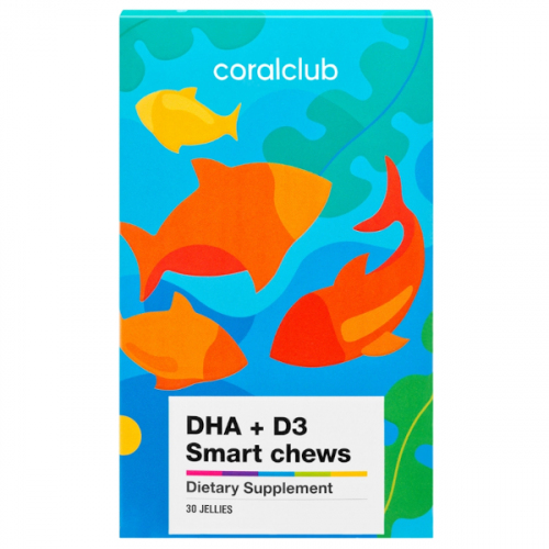 Здоровье детей: DHA+D3 Smart Chews / Умные жевательные конфеты, concordix, d-3, d-spray, d3, omega-3, дгк + д3, дгк+д3 смарт 