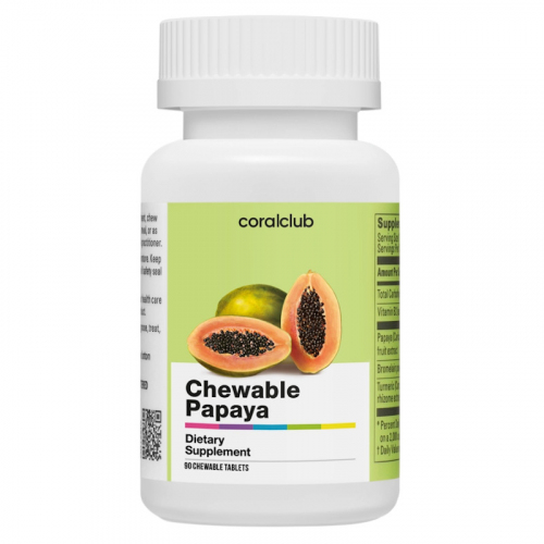 Spijsvertering: Chewable Papaya (Coral Club)