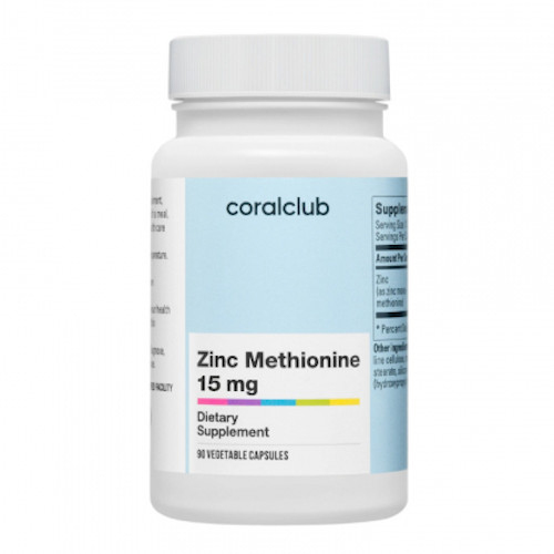 Mineralien: Zinc Methionine 15 mg (Coral Club)