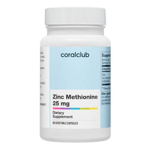 Minéraux: Zinc Methionine 25 mg (Coral Club)