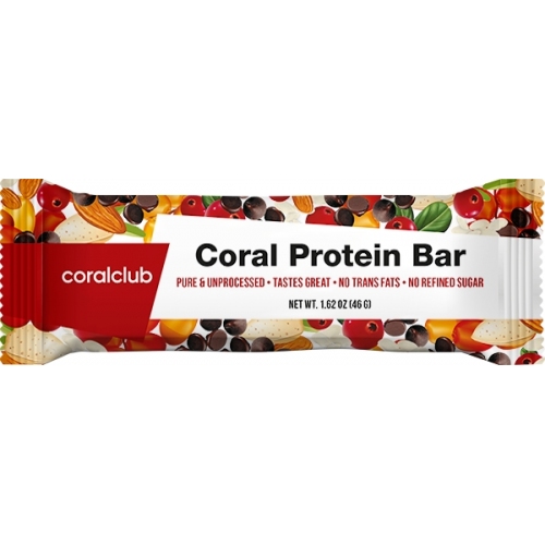 Энергия и работоспособность: Батончик Coral Protein Bar / Корал Протеин Бар, cibo intelligente, comida inteligente, coral pro