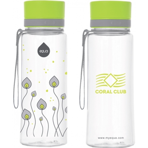 EQUA Trinkflasche «Grüne Blätter» (Coral Club)