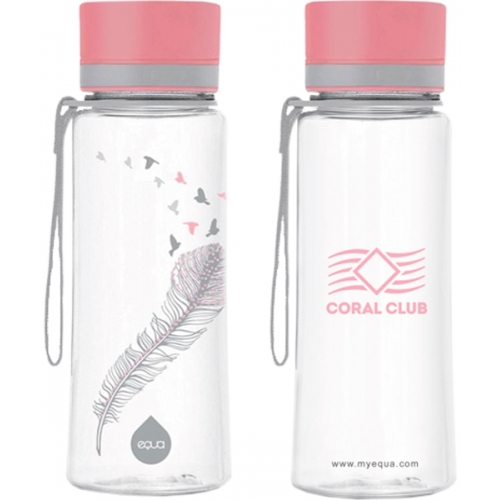 EQUA Trinkflasche Birds / Vögel, für wasser, für sport, für reisen