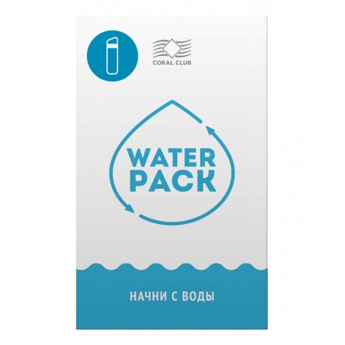 Water Pack, blue bottle