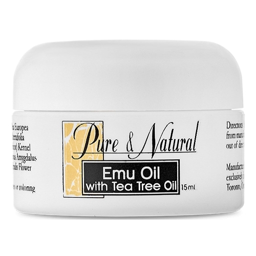 Balsamo per la pelle «Emu Fat con olio dell'albero del tè», pure & natural, per viso, corpo, guarigione delle ferite, ust