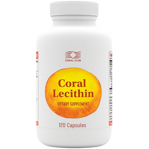 Корал Лецитин / Coral Lecithin, травлення, для травлення, серце, для серця, судини, для судин, пнжк, фосфоліпіди, омега, зниж